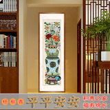 天津杨柳青年画 民俗画 对花瓶1 卧室画 客厅装饰画 玄关 画 餐厅