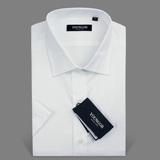 雅戈尔短袖男衬衫专柜正品新款DP免烫白色商务衬衣SDP16260-03