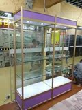 深圳办公室展示柜钛合金展柜精品货架玻璃展柜产品展柜样品展示柜