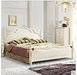 韩式田园成套家具 实木床双人床1.8米床套房 欧式实木卧室套装910