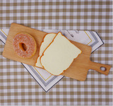 日式榉木木盘木制托盘 木制餐盘实木质 长方形早餐寿司面包板A04