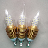 新款LED单灯灯泡LED蜡烛灯3W5W7w 9w12W15W尖泡拉尾E14/水晶吊灯