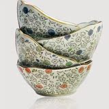 特价景德镇陶瓷 外贸和风陶瓷碗 樱花仿古手绘饭碗异形创意餐具