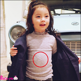 现货韩国正品女童装代购2016春F44花边领纯色修身打底长袖T恤0127