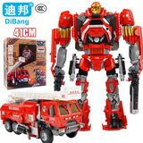 儿童益智玩具模型 车守护神星空救援队金刚天火消防车变形机器人