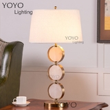 YOYO 北欧现代 圆环台灯  进口西班牙云石  客厅卧室床头书房