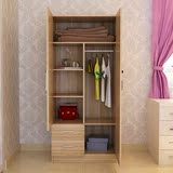 特价两门衣柜实木单人收纳成人木质简易衣橱简约现代小型衣柜
