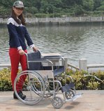 佛山高级碳钢折叠轮椅轻便便携轮椅车老人轮椅代步车