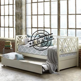 专业定制美式新古典实木雕花沙发床现代简约沙发