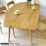 白橡木餐桌椅组合 实木日式餐桌北欧不伸缩简约 宜家餐厅家具定制