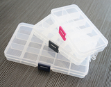 【长青款！必入！】10格/15格子 透明塑料首饰盒配件针线收纳盒