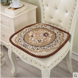 高档奢华欧式刺绣餐椅垫餐桌垫椅子坐垫可拆洗加厚坐垫棉布椅子垫