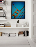 小麦色画廊美国旧金山大桥家居室内装饰画挂画壁画客厅玄关卧室