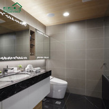 极有家黑白灰色仿古砖简约现代超防滑地砖厨房卫生间阳台厕所瓷砖