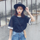 2016夏季新款韩国ulzzang宽松韩版学生上衣短袖T恤原宿风日系女装