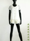 ANNASUSI 安纳苏丝 专柜正品剪标折扣 10Y404-A半袖单件 女衬衫