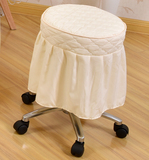 莎迪 圆凳罩 套纯色美容凳套防尘罩吧台圆形凳套毛巾棉罩坐垫圆垫