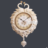 豪华丽盛欧式复古客厅艺术挂钟个性钟表静音钟时尚创意时钟挂墙钟