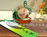江浙沪2个包邮家居饰品日本日式玻璃风铃和风挂饰挂件礼物西瓜扇