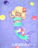 最新展会主题服装 儿童摄影服饰主题新款 宝宝拍照衣服美人鱼D-3