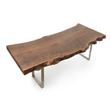 美式实木餐桌不规则桌实木办公桌会议桌电脑桌原木桌实木桌面大板