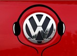 汽车贴改装贴纸 大众高尔夫6车贴新POLO甲壳虫途观 尾标VW耳机