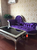 欧式贵妃椅新古典实木布艺沙发椅客厅太妃椅卧室懒人椅美人榻家具