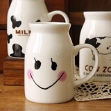 牛奶杯情侣杯早餐杯陶瓷水杯杯子奶牛插画杯