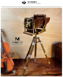 1904年柯达老式照相机模型 复古拍摄影道具 背景支架手工铁艺摆件