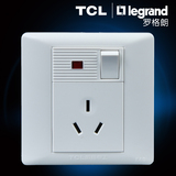 TCL-罗格朗国际电工 K4.0系列 10A 250V三极带开关带指示灯插座