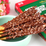 LOTTE乐天杏扁桃仁巧克力棒巴旦木夹心甜饼干32g韩国进口食品零食