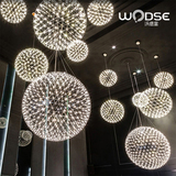 后现代火花球moooi创意个性吊灯北欧LED别墅楼梯客厅星球吊灯