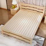 特价包邮简约现代实木床1.5米双人床1.8米松木床单人床1.2米定制