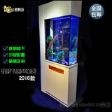 新概念鱼缸 生态鱼缸 屏风玄关鱼缸水族箱 带鞋柜创意玻璃鱼缸