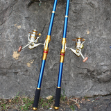 海竿套装特价超硬碳素海钓竿远投抛竿金属渔轮组合海杆套装全套