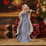 陶瓷人物摆件欧式客厅橱窗工艺品公主拉小提琴桌面装饰品结婚礼物