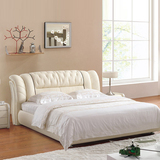 真皮床榻榻米双人床1.8米大小户型软体结婚床现代简约床垫包安装