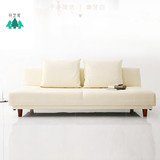 林艺家沙发床皮|可折叠沙发多功能两用型沙发1.0|1.2米地中海系列