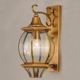壁灯户外壁灯全铜焊锡灯走廊过道灯欧式灯美式铜灯巴洛克铜焊锡灯