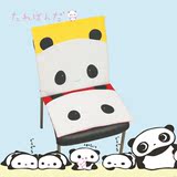 韩国原单 熊猫坐垫靠垫两用短毛绒可爱卡通办公室坐垫 创意坐垫