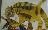 代写代寄明信片 世界名画·毕加索：吃鸟的猫 2.5元含大陆邮资0.8