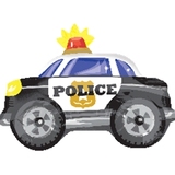 美国Anagram彩印图案 18吋 警车Police Car 汽车铝膜球 生日气球
