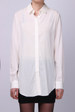 六周年店庆 飞侠雅莹 高级系列白色长袖桑蚕丝衬衫上衣G13IB2030a