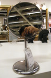 北京宜家代购 IKEA  特蕾萨姆 浴室镜 梳头镜 化妆镜 圆镜 不锈钢