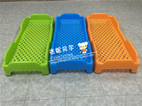 幼儿园专用床儿童床加厚塑料床折叠全塑料床午休 叠叠注塑床