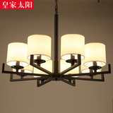 现代新中式吊灯中国风中式灯具客厅灯大气仿古书房布艺复古餐厅灯