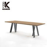 2016北欧简约现代实木餐桌设计师个性时尚会议桌长桌办公桌可定制