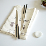象有秘密 不锈钢筷子304家用防滑日式筷子尖头创意隔热方形金属筷