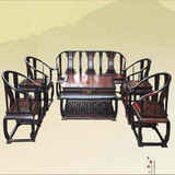 红木家具 老挝大红酸枝红木皇宫椅沙发  交趾黄檀实木沙发