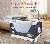 迪尼贝儿婴儿床可折叠多功能蚊帐游戏床欧式儿童床宝宝床BB摇篮床